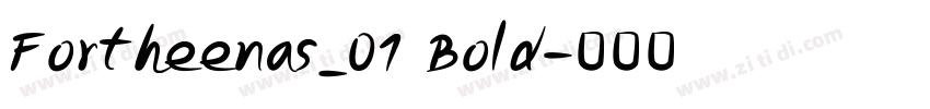 Fortheenas_01 Bold字体转换